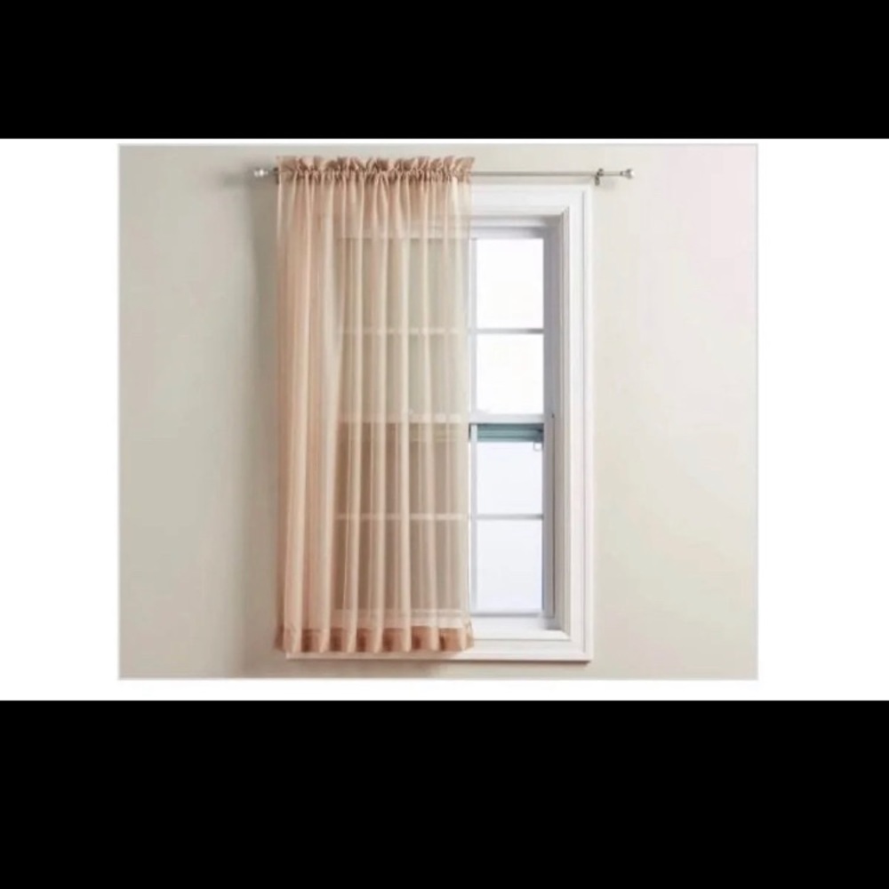 One Taupe Curtain Panel